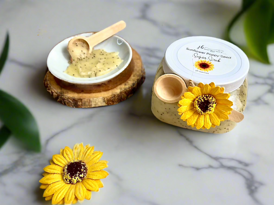 Sunflower Poppy Seed Sugar Scrub